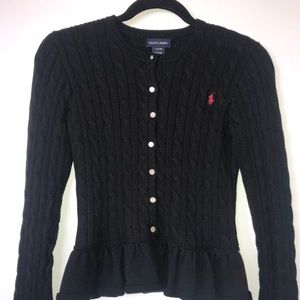 Ralph Lauren Ruffled Cardigan